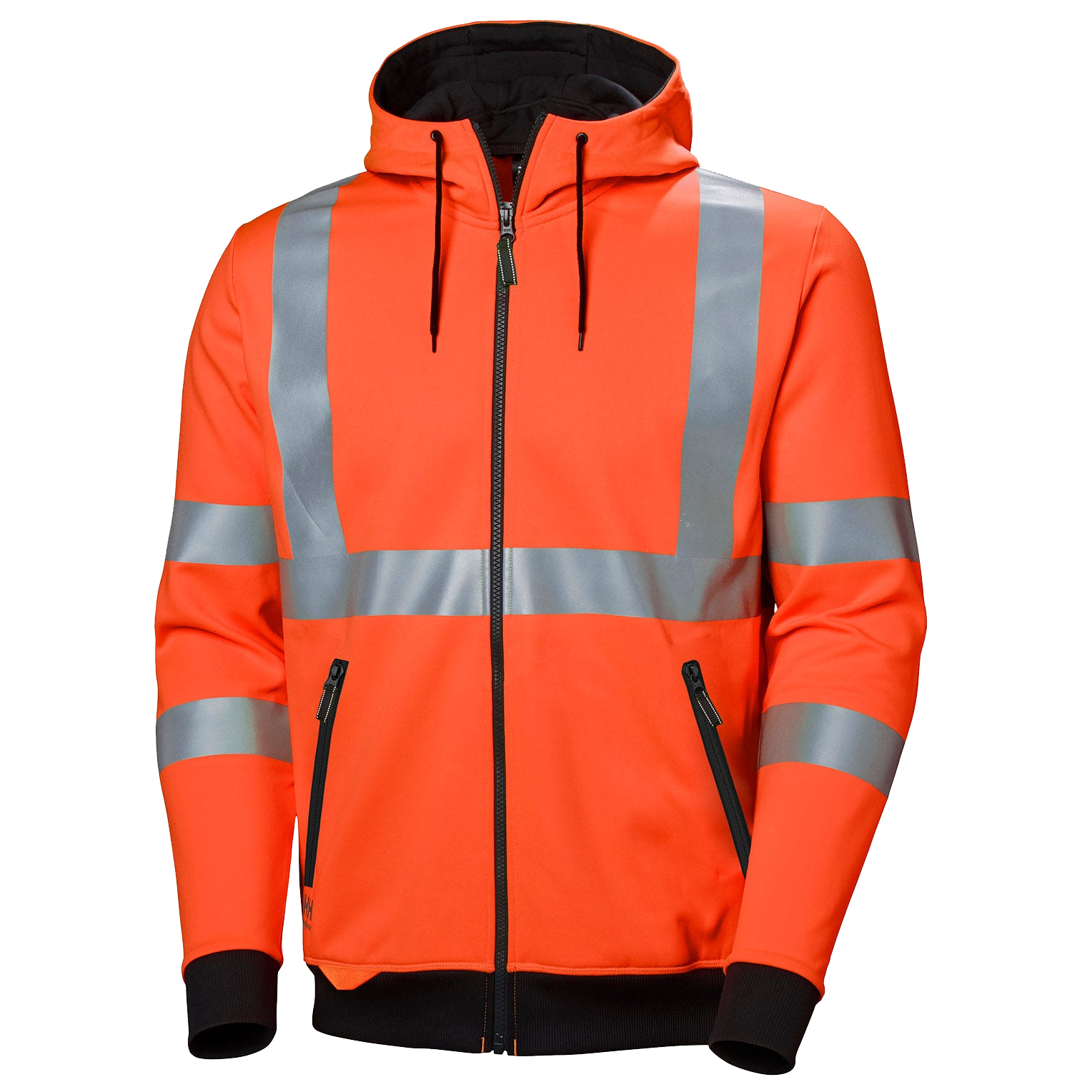 Addvis Hi Vis Kapuzenpullover mit Reißverschluss