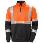 Addvis Hi Vis Sweatshirt Klasse 1 mit halbem Reißverschluss