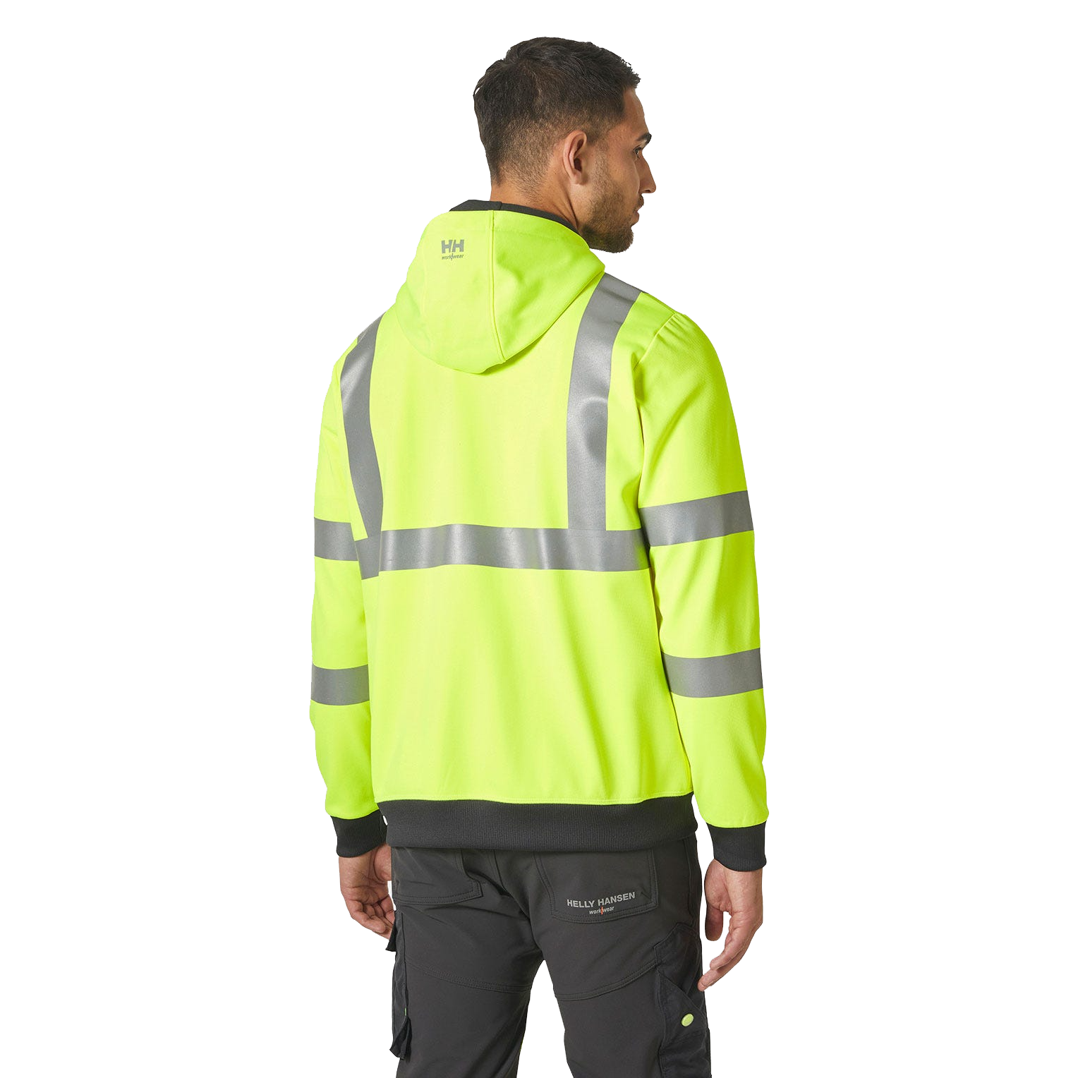 Addvis Hi Vis Kapuzenpullover mit Reißverschluss