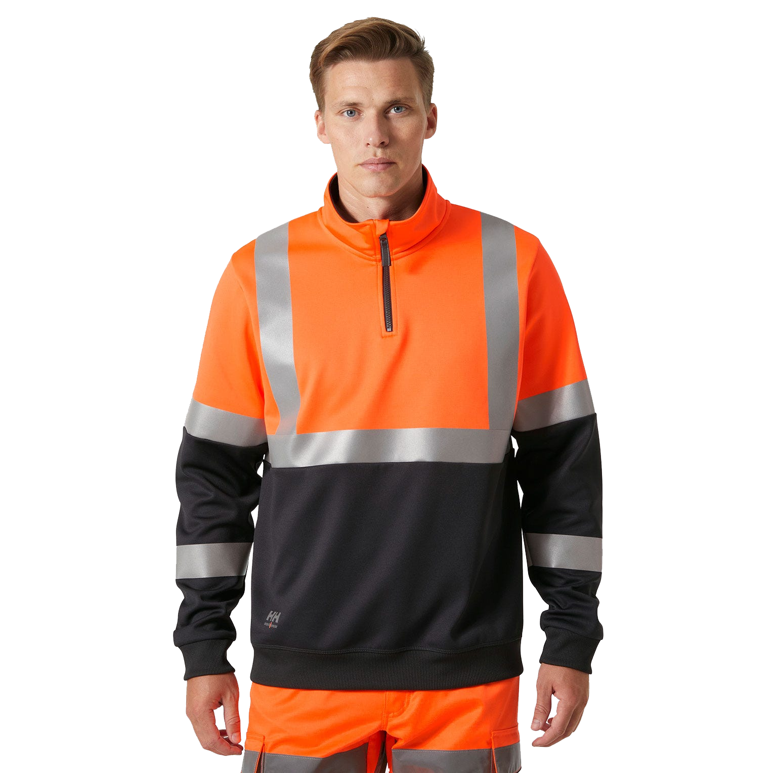 Addvis Hi Vis Sweatshirt Klasse 1 mit halbem Reißverschluss