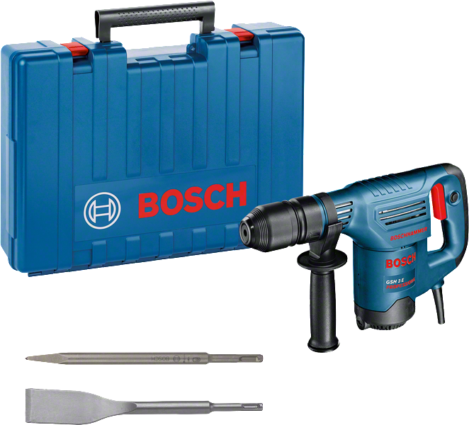 GSH 3 E Professional im Handwerkerkoffer mit Zusatzhandgriff