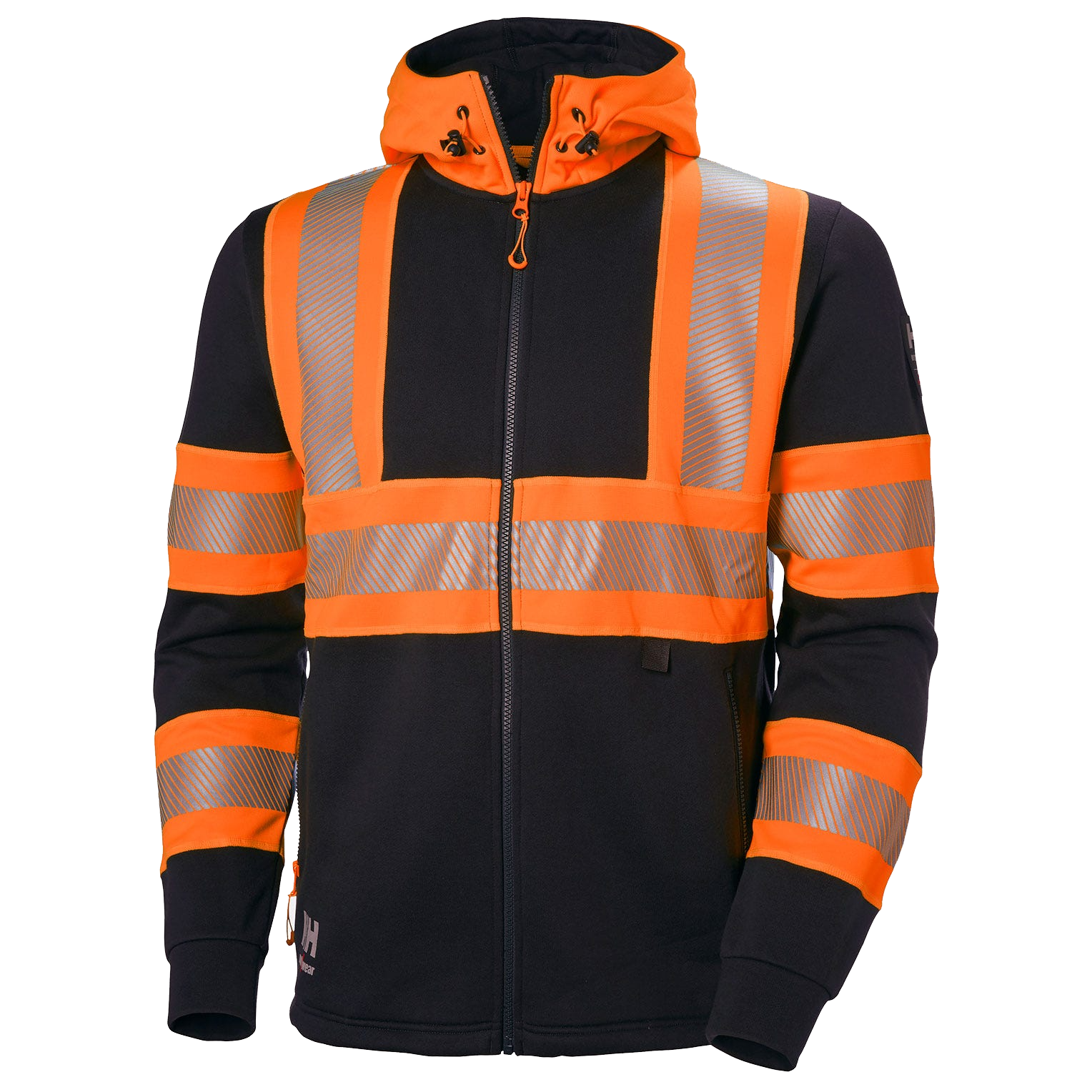 ICU Hi Vis Kapuzenpullover mit Reißverschluss