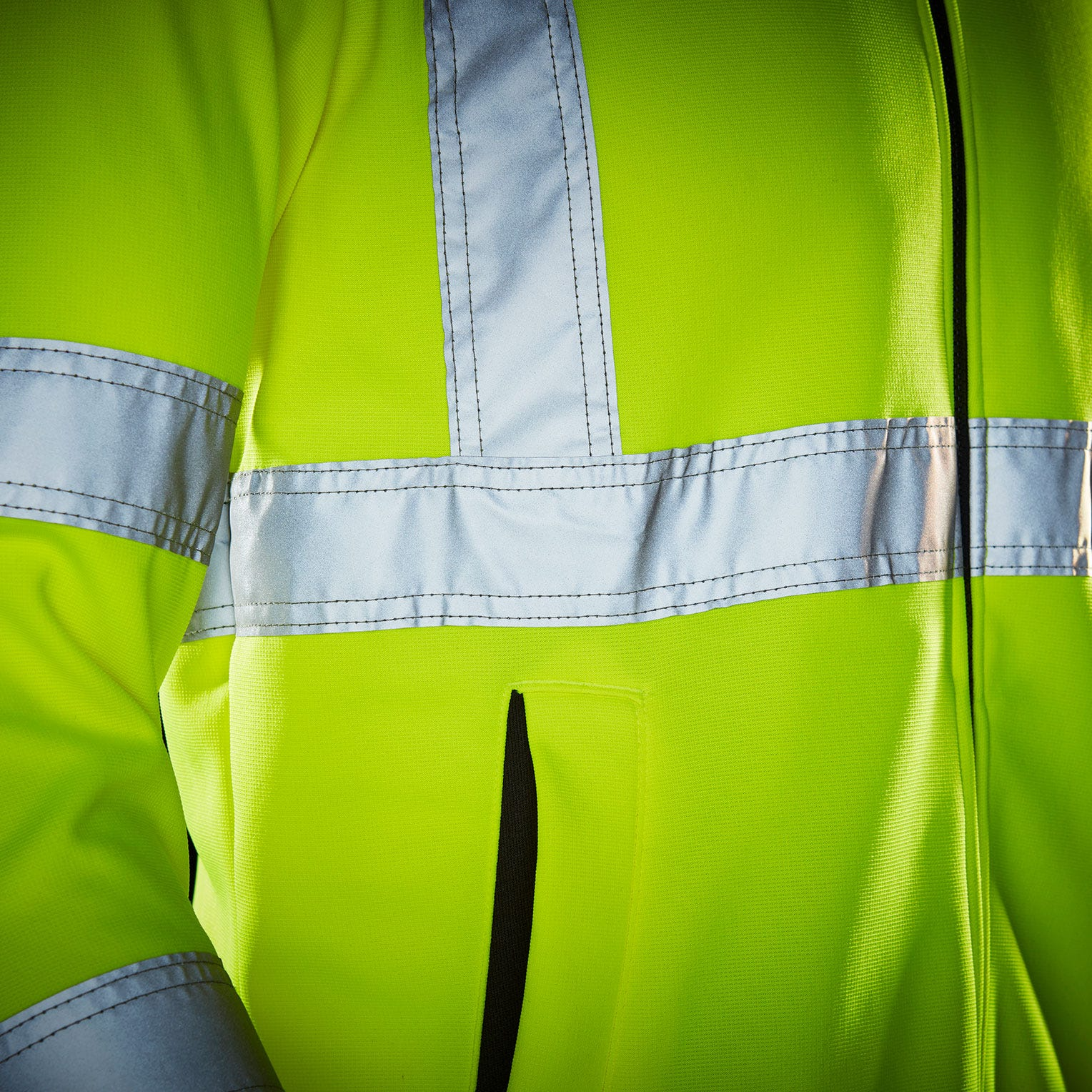 Addvis Hi Vis Kapuzenpullover mit Reißverschluss