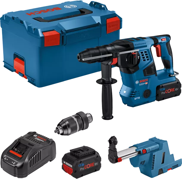 GBH 18V-28 CF Professional in L-BOXX 238 mit 2 x Li-Ion-Akku ProCORE18V 8.0Ah, Bohrfutter