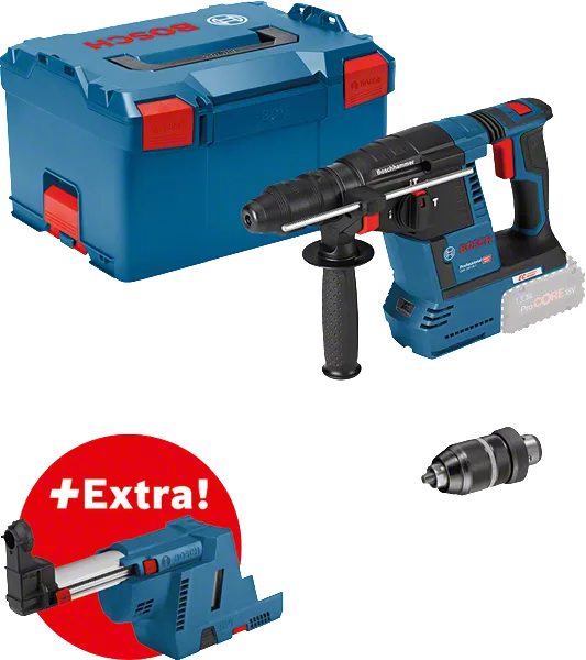 GBH 18V-26 F Professional in L-BOXX 238 mit Zubehör Staubabsaugung