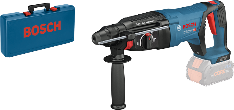 GBH 18V-26 D Professional im Handwerkerkoffer mit Zusatzhandgriff