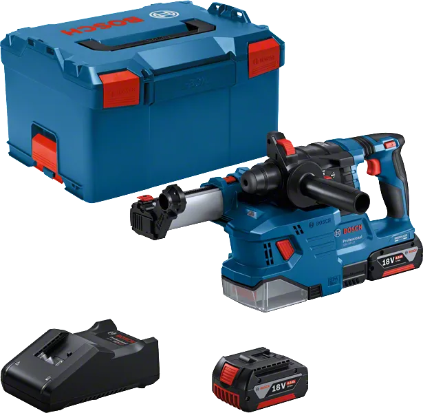 GBH 18V-22 in L-BOXX 238 mit 2 x Li-Ion-Akku 4,0 Ah, Schnellladegerät