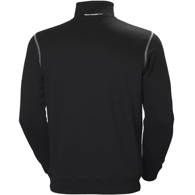 Oxford Sweatshirt mit halbem Reißverschluss