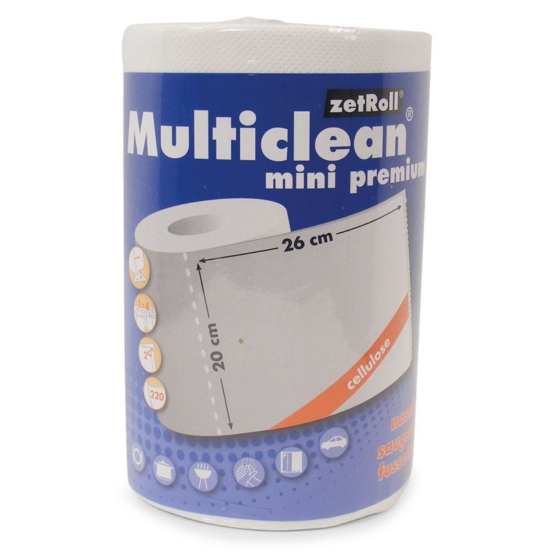 Hand- und Putztuchrolle MINI, hochweiss, 2-lagig, ca. 220 Abrisse à 260 x 200 mm