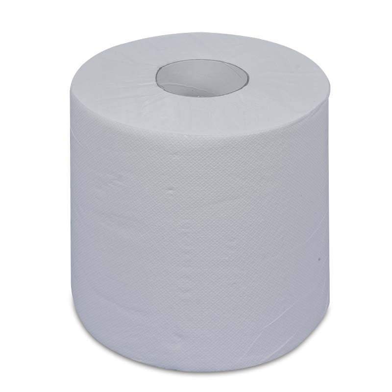 Handtuchrolle, 100 % Zellstoff, hochweiss, 2-lagig, ca. 450 Abrisse à ca. 200 mm x 135 m