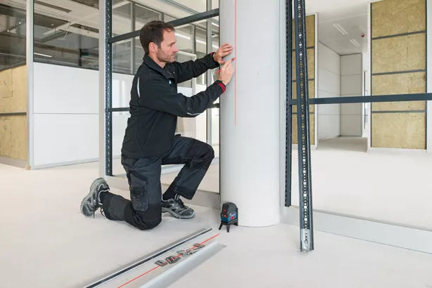 GCL 2-15 Professional Kombilaser im Handwerkerkoffer mit 3 x Batterie (AA), Drehhalterung