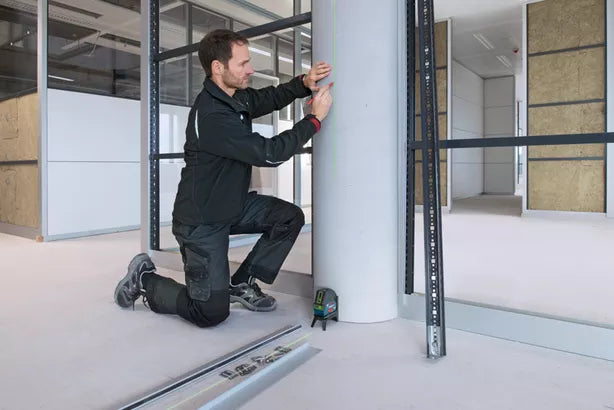 GCL 2-15 G Professional Kombilaser im Handwerkerkoffer mit 3 x Batterie (AA), Drehhalterung