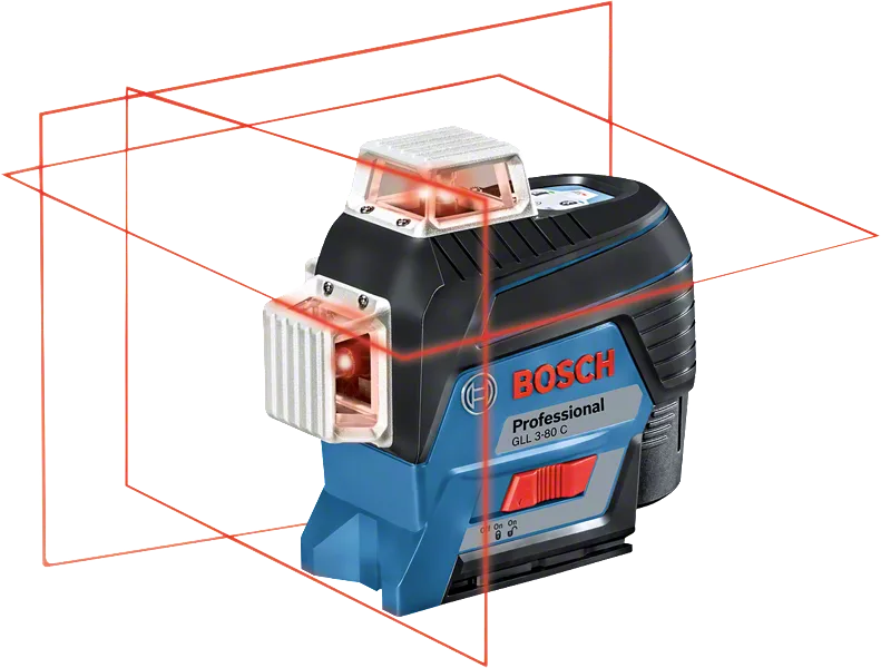 GLL 3-80 C Professional Linienlaser in L-BOXX 136 mit 1 x Akku GBA 12V 2.0Ah, Halterung