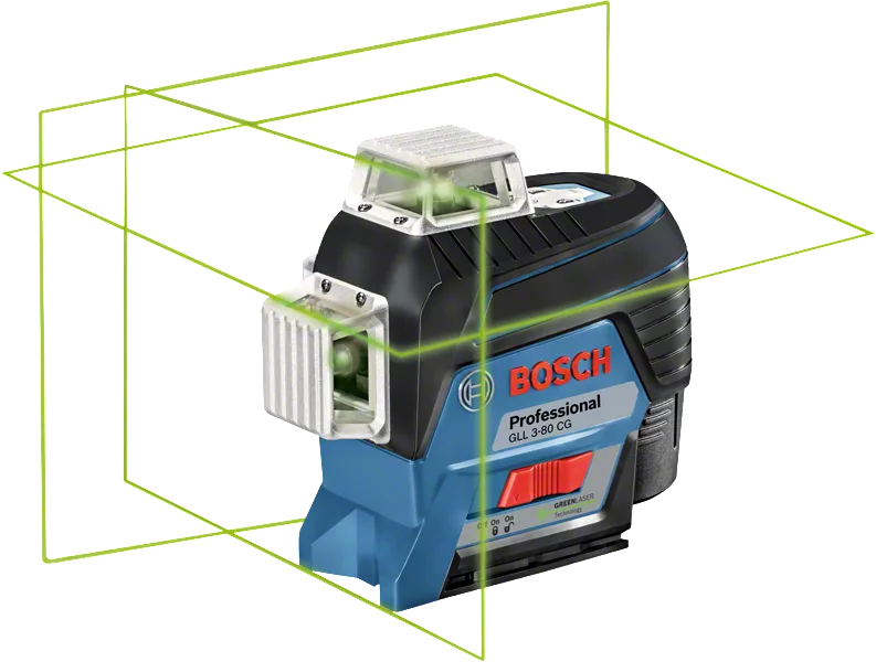 GLL 3-80 CG Professional Linienlaser in L-BOXX 136 mit 1 x Akku GBA 12V 2.0Ah, Halterung