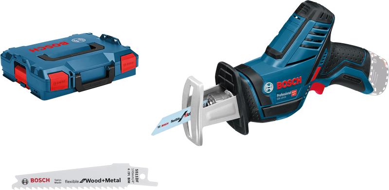 GSA 12V-14 Professional Akku-Säbelsäge in L-BOXX 102 mit Säbelsägeblatt