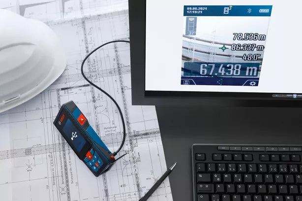 GLM 150-27 C Professional Laser-Entfernungsmesser mit Schutzzubehör