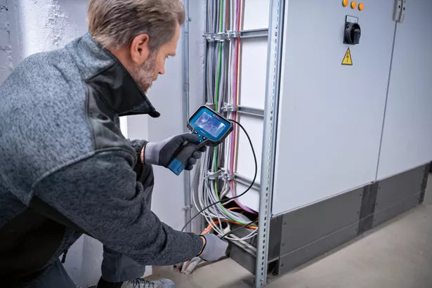 GIC 12V-4-23 C Professional Inspektionskamera mit 4 x Batterie (AA), Hakenmagnet