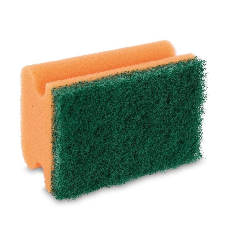 Padschwamm mit Griff, orange/grün, 95 x 70 x 45 mm