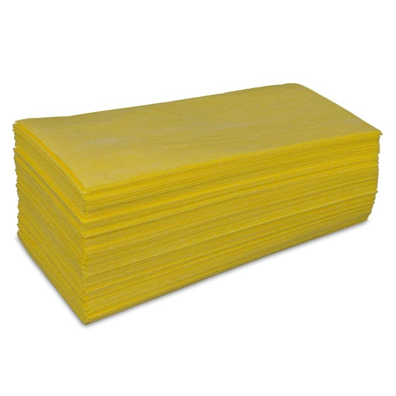 Staubbindetuch Viskose, imprägniert, gelb, 600 x 600 mm, 50 Tücher
