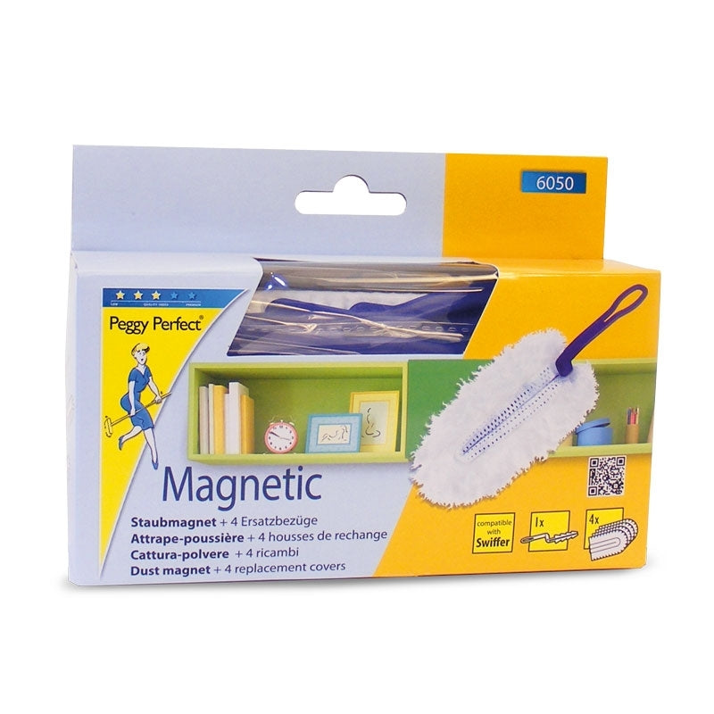 Staubmagnet komplett mit 4 Ersatzbezügen weiss, 200 x 70 mm