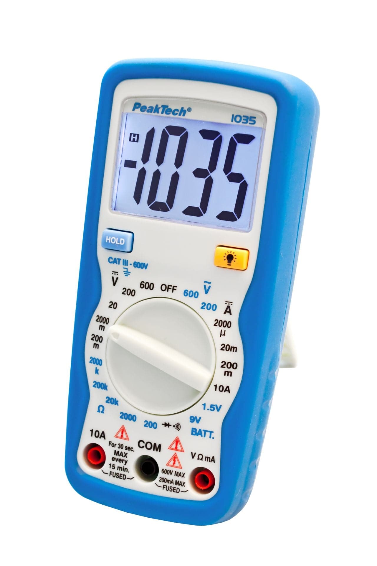 P 1035 - Digitalmultimeter ~ 2.000 Counts ~ 600V AC/DC ~ 10A DC - MELTEC GmbH
