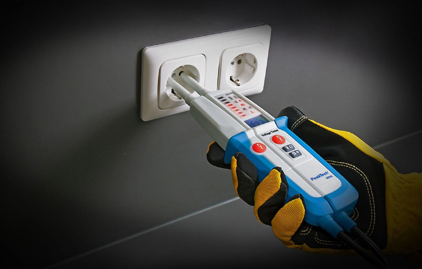 P 1096 - Zweipoliger AC/DC-Spannungsprüfer mit LED-Anzeige - MELTEC GmbH