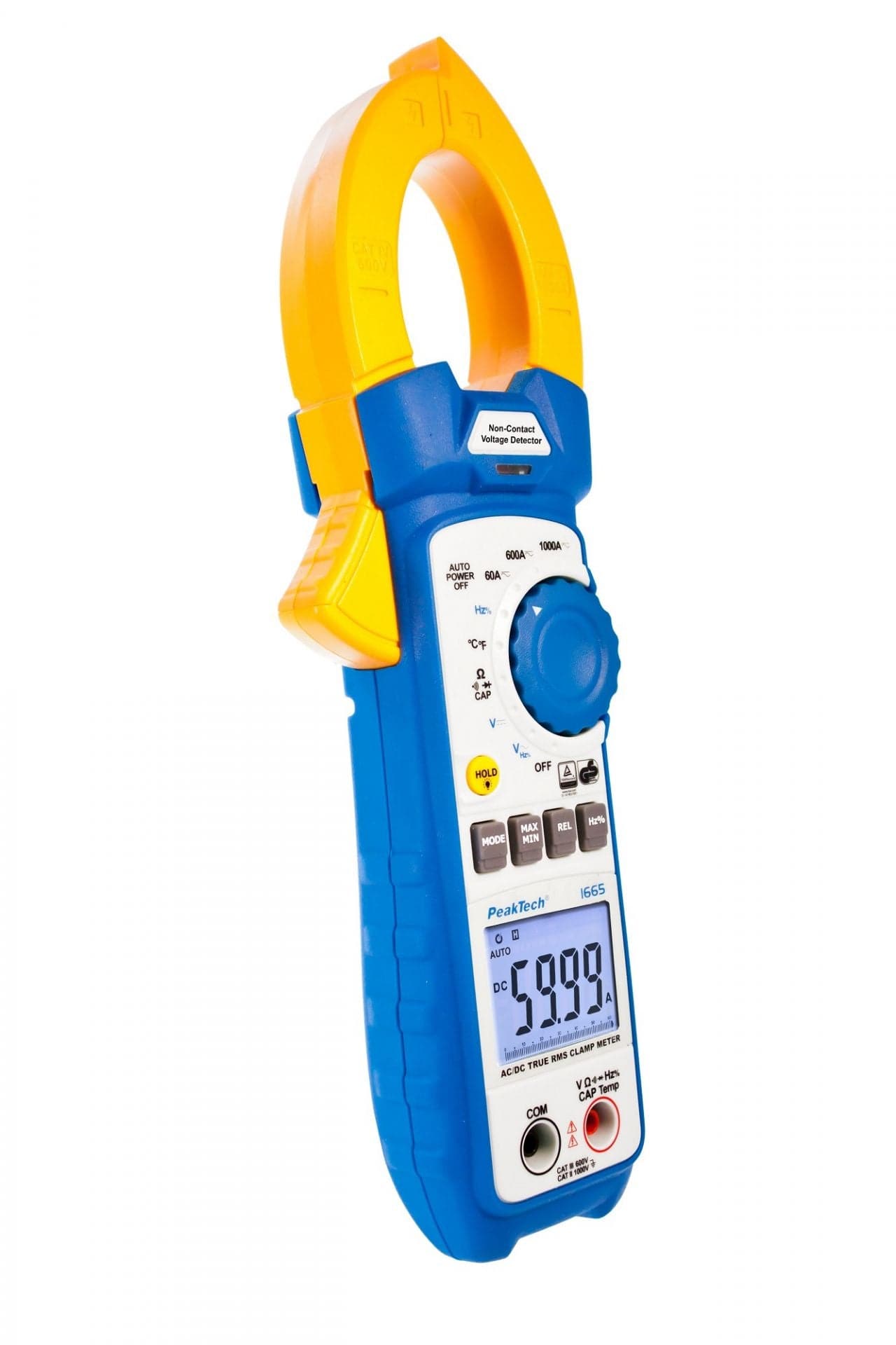 P 1665 - Stromzangenamperemeter ~ 6.000 Counts ~ 1000 A AC/DC mit TrueRMS & DMM - MELTEC GmbH