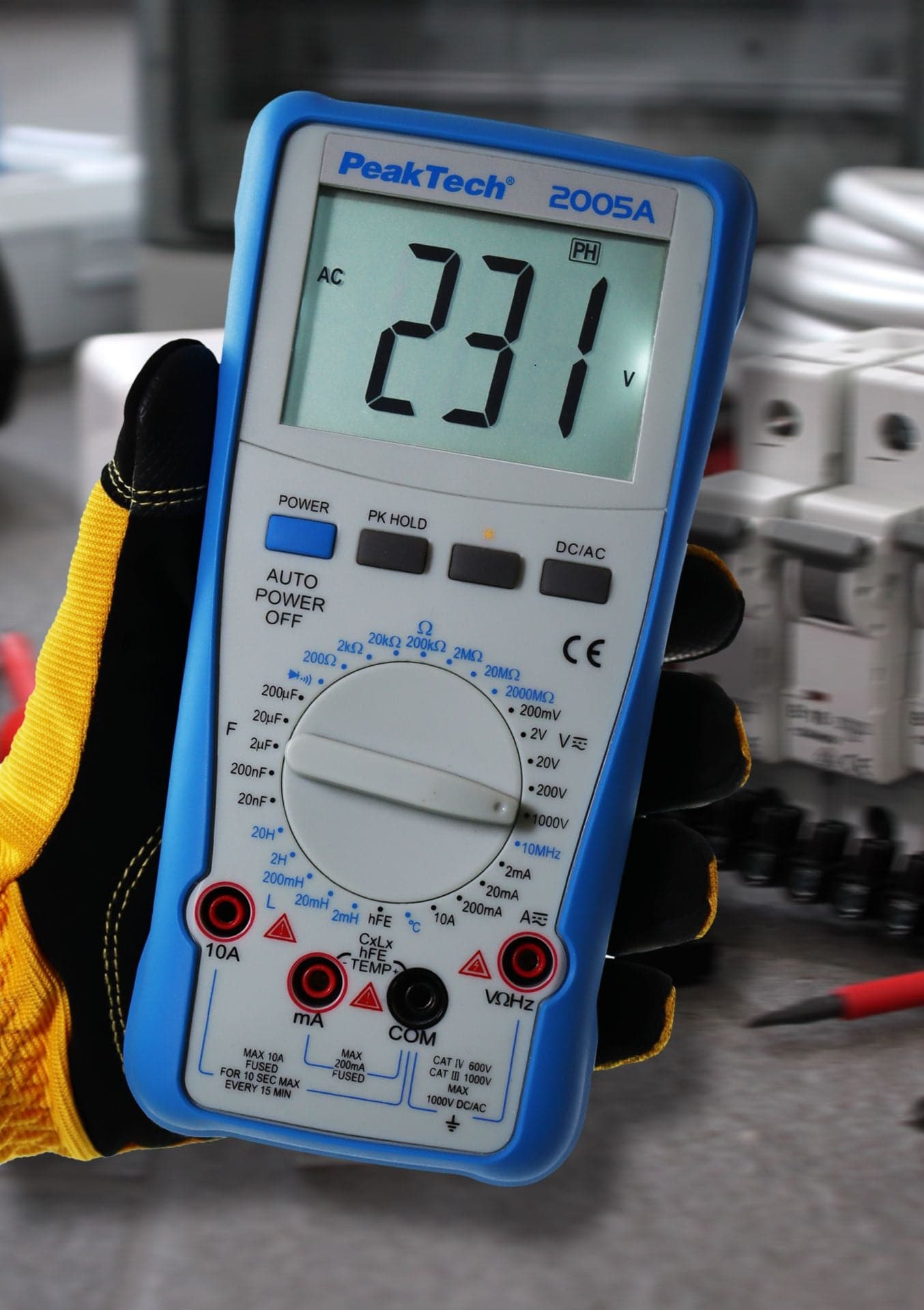 P 2005 A - Digitalmultimeter ~ 2.000 Counts ~ 1000V, 10A AC/DC - MELTEC GmbH