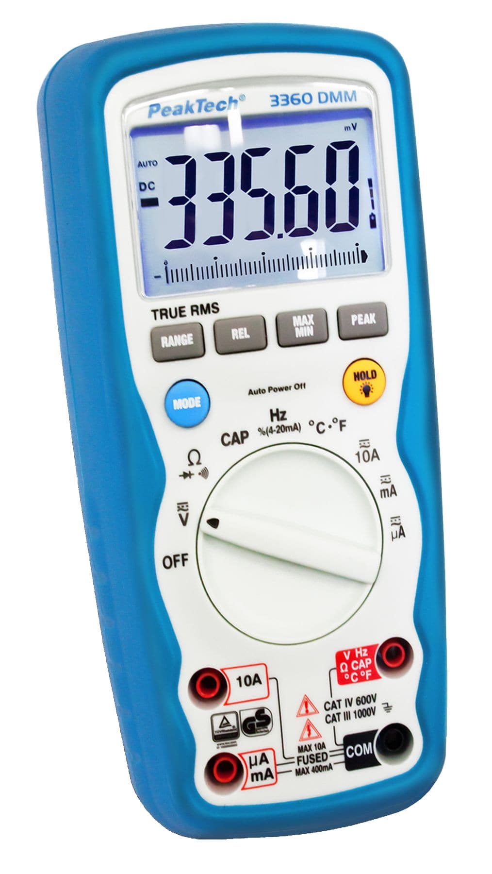 P 3360 - Digitalmultimeter ~ 40.000 Counts ~ 1000V AC/DC ~ 10A AC/DC - IP67 mit TrueRMS - MELTEC GmbH