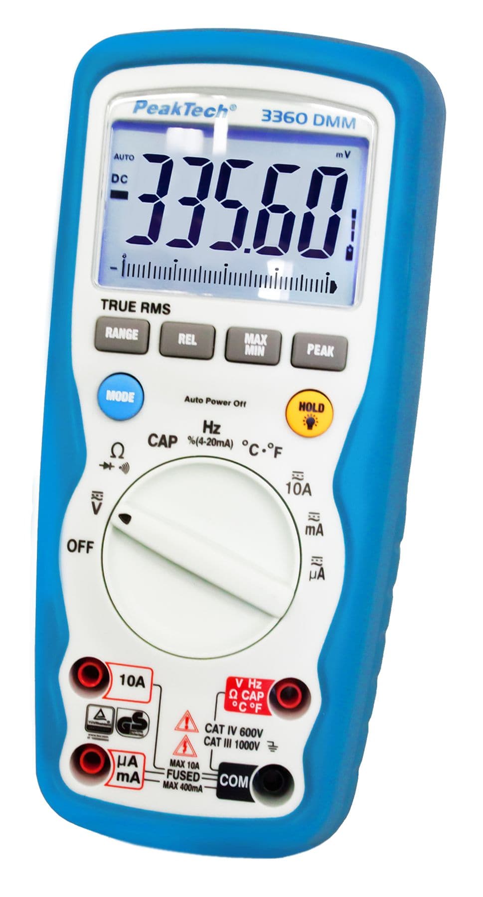 P 3360 - Digitalmultimeter ~ 40.000 Counts ~ 1000V AC/DC ~ 10A AC/DC - IP67 mit TrueRMS - MELTEC GmbH