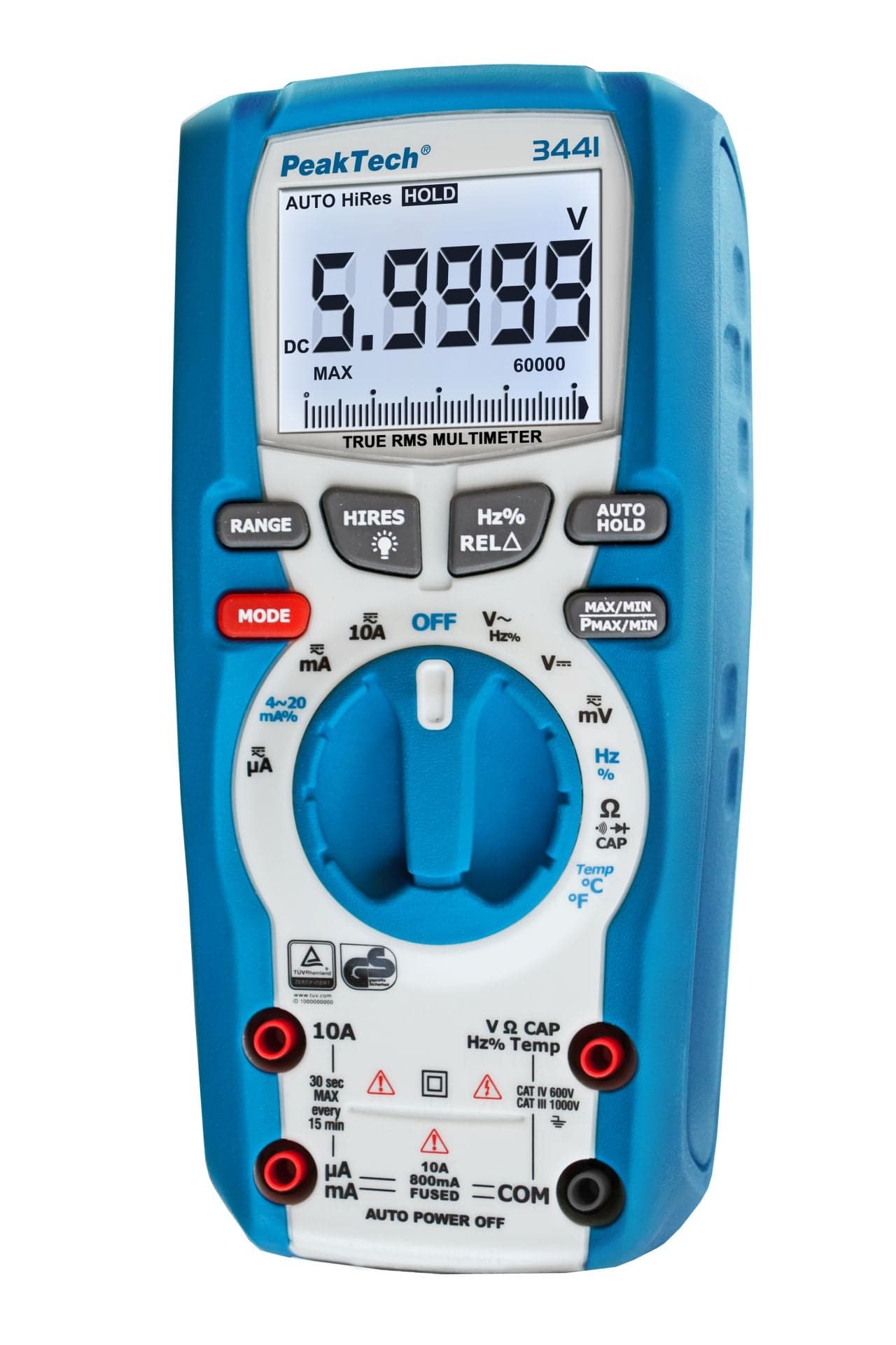 P 3441 - True RMS Digitalmultimeter ~ 60.000 Counts ~ 1000V AC/DC - MELTEC GmbH