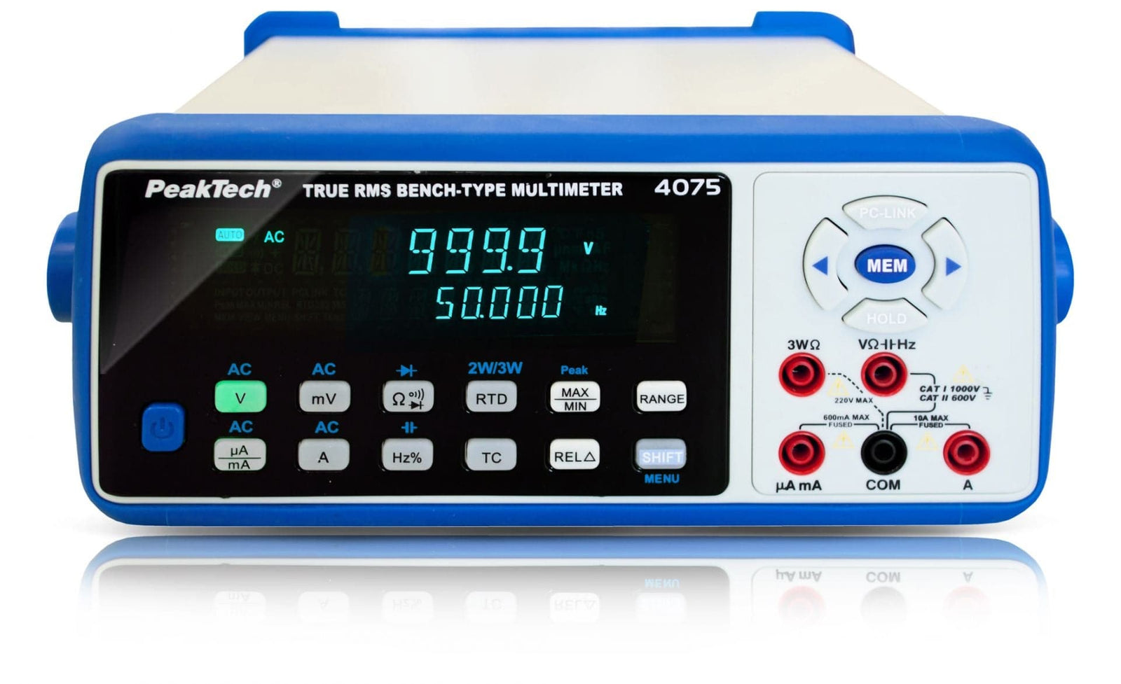 P 4075 - Tischmultimeter ~ 63.000 Counts ~ mit Datenlogger, RS-232, LAN, Bluetooth & USB - MELTEC GmbH