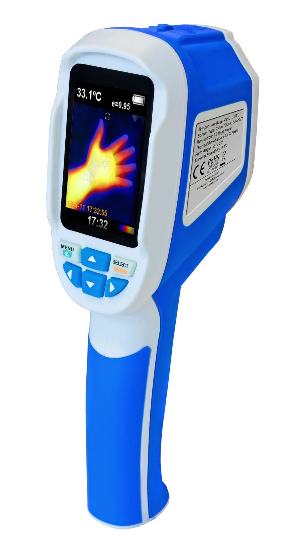 P 5605 - IR-Wärmebildkamera ~ 60x60 px. ~ mit Fotoaufnahme auf SD-Karte - MELTEC GmbH