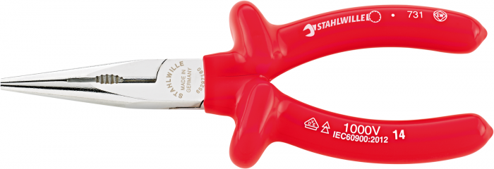 VDE-Flachrundzangen mit Schneide, gerade Nr. 6529 VDE - MELTEC GmbH