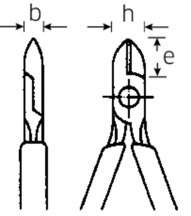 Kraftseitenschneider Nr  6602 Poliert - MELTEC GmbH