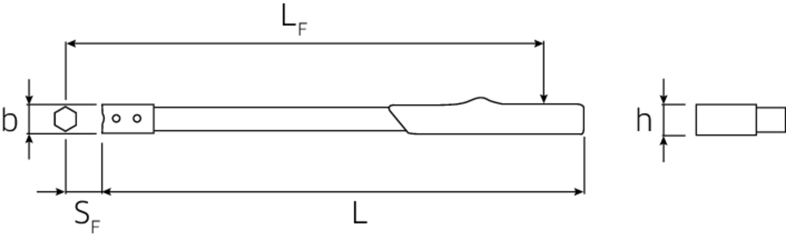Drehmomentschlüssel Serien MANOSKOP mit Aufnahme für Einsteckwerkzeuge Nr. 755 - MELTEC GmbH
