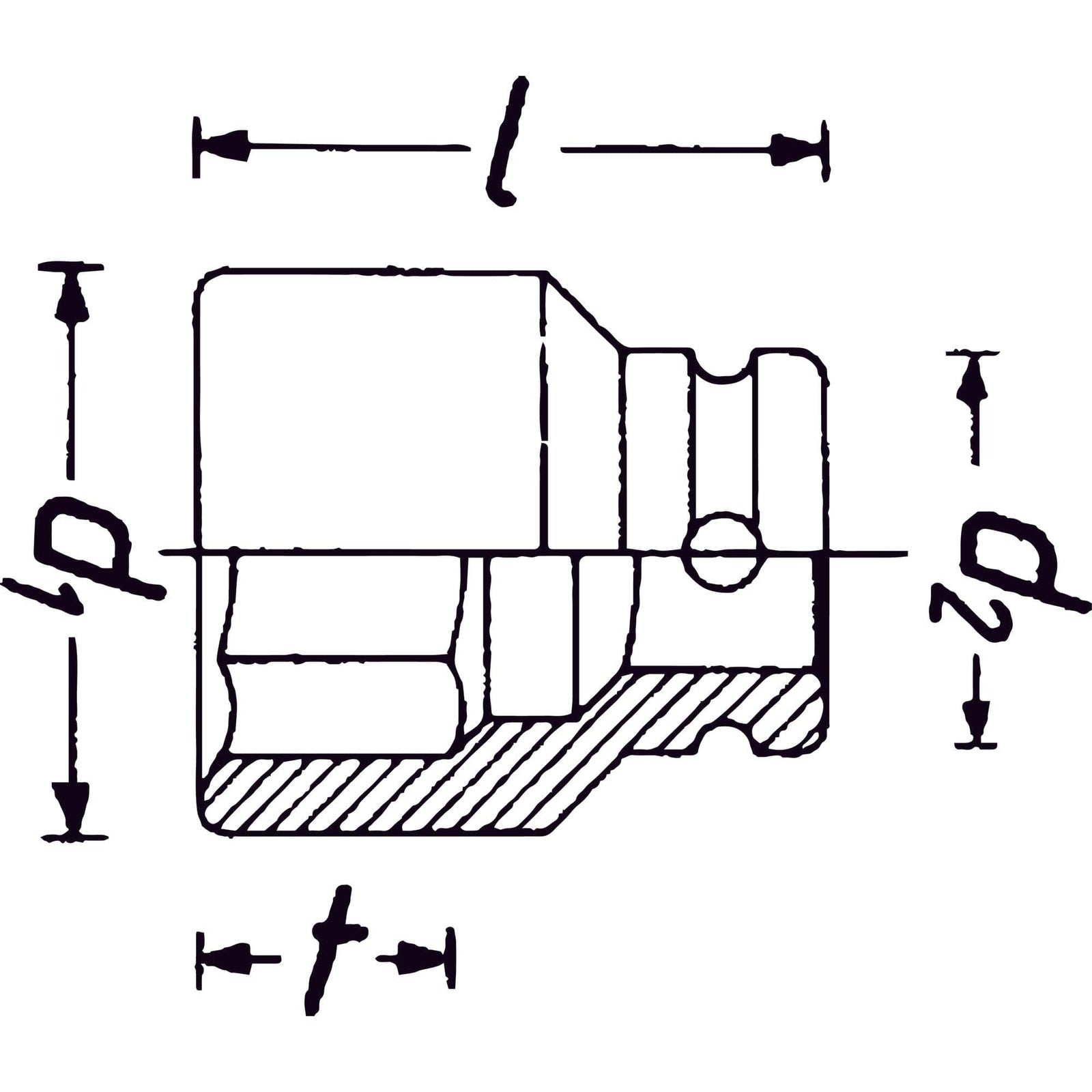 Schlag-, Maschinenschrauber Steckschlüsseleinsatz ∙ Doppelsechskant Vierkant 12,5 mm (1/2 Zoll) - MELTEC GmbH