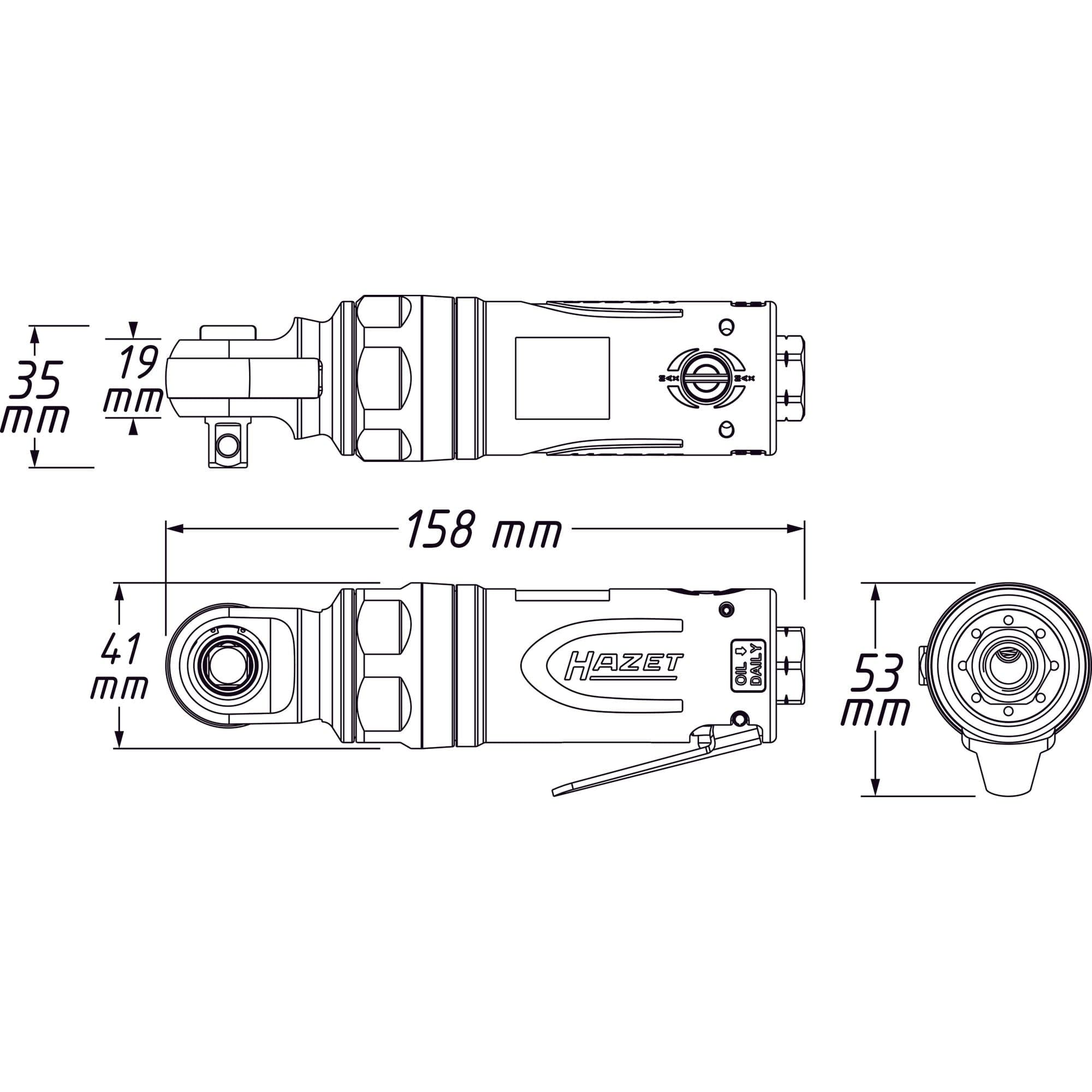 Schlag-Ratschenschrauber Vierkant 10 mm (3/8 Zoll) - MELTEC GmbH
