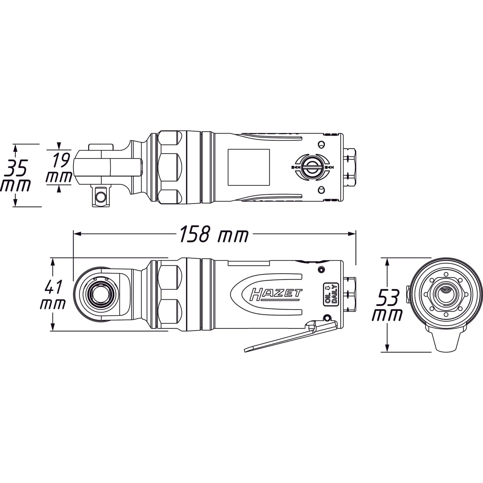 Schlag-Ratschenschrauber Vierkant 10 mm (3/8 Zoll) - MELTEC GmbH