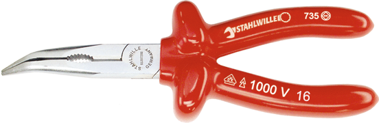 VDE-Flachrundzange mit Schneide, gewinkelt Nr. 6530 VDE - MELTEC GmbH